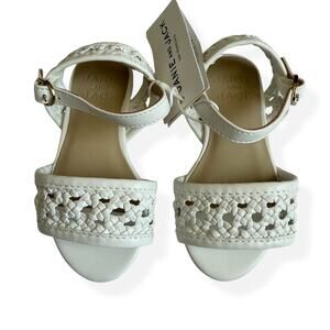 NEW Janie and Jack White Woven Sandal 5